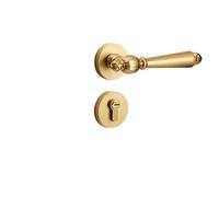 WLH Alexanders Maniglia for porta interna con leva di bloccaggio for bagno e camera da letto in lega di zinco con serratura da infilare(Color4)