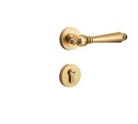 WLH Alexanders Maniglia for porta interna con leva di bloccaggio for bagno e camera da letto in lega di zinco con serratura da infilare e serratura magnetica(Color4)