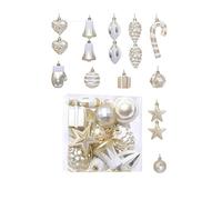 WLH Alexanders Palline di Natale Decorative - 16 Pezzi Decorazioni for L'Albero di Natale infrangibili con Anello di Sospensione for Decorazioni for la casa for Feste di Natale(Multicolora)