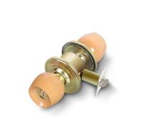 WLH Alexanders Pomello for porta con serratura e chiave for porte esterne ed interne, maniglia for porta d'ingresso for camera da letto e bagno(70mm center distance)