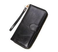 WLH Alexanders Portafoglio da donna con porta carte multiuso, porta carte lungo, organizer, borsa da donna con cinturino da polso(Color5)