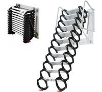 WLH Alexanders Scale soppalco Gradini di soffitta a Parete della Scala soffitta per Le Scale Pieghevoli retrattili per Le Scale soffitto con Telaio Altezza Verticale 3 m Scala a soppalco
