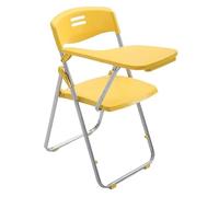 WLH Alexanders Sedie pieghevoli 2 sedie pieghevoli con tavoletta for scrivere, struttura in ferro for ufficio, scuole, sale giochi, asili nido, sedute for riunioni ed eventi sedies(Geel)