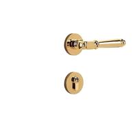 WLH Alexanders Serratura for porta interna Silenzioso American Light Maniglia for doppia porta Maniglia for porta in legno massello Serratura for camera da letto for bagno(Color3)