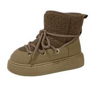 WLH Alexanders stivali neve Snow Boots for Women Platform Anti-Slip Winter Booties, Warm Fur Lace Up Round Toe Ankle Boots for Women(Army Green,37)