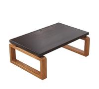 WLH Alexanders Tavolino da caffè portatile, tavolini bassi da picnic, tavolo da tè in legno, snack, colazione, tavolo da letto, piccola scrivania da caffè(60 * 40 * 30cm)