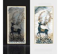 WLH Alexanders Wall Art Decorations Plug-in Modern LED Wall Lights Entryway Decorative Paintings Decorative Lamps For Living Room decorazione murale(Color3,60 * 120cm)