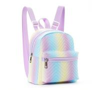 WLH Alexanders Zaini Zaino carino da donna, borsa da scuola for ragazze, borsa alla moda con doppia cerniera, zaino da viaggio for pendolari Materiale scolastico(C)