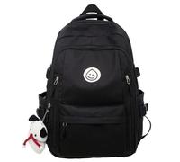 WLH Alexanders Zaini Zaino Kawaii, Zaino for Ragazzi, Zaino for Studenti delle Scuole Medie, Zaini for Bambini, Zaini for La Scuola Elementare, Borsa Estetica for Adolescenti Zaino(Svart)