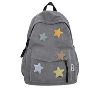 WLH Alexanders Zaini Zaino scolastico in tessuto Oxford con ciondolo a stella for adolescenti, borsa leggera for laptop, versatile e casual for la scuola superiore e l'università Materiale scolastico
