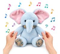 WLHBF Peluche interattivo a forma di elefante con sensore touch, per | Giocattolo musicale interattivo con sensore touch, modalità solo/multiplayer, regalo per bambini per Natale e compleanno