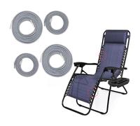 WLHFDC 4 Pezzi Corda Elastica per Sdraio,Ricambio per Sedia a Gravità Zero,Elastico per Sedia a Sdraio,Cordini di Ricambio Universali per Sdraio da Giardino,Sdraio Pieghevole,Poltrone,Gravità Zero