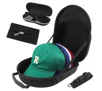 Wlicon Custodia per Cappelli da Baseball - Portatile da Viaggio con Maniglia e Regolabile - Scatola per Occhiali Staccabile