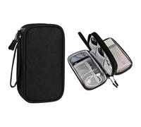 WLIHDB Borsa Portacavi 2 pezzi Borsa organizer da viaggio, custodia for cavi, portatile impermeabile a doppio strato Per Cavo(Color 3)