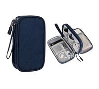 WLIHDB Borsa Portacavi 2 pezzi Borsa organizer da viaggio, custodia for cavi, portatile impermeabile a doppio strato Per Cavo(Color 1)