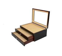 WLIHDB Espositore Per Penne 12/23/34/78 Scatola portapenne in legno for riporre penne stilografiche/matite, organizer for cancelleria for ufficio scolastico Per Penne(Black-34Pens)
