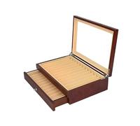 WLIHDB Espositore Per Penne 12/23/34/78 Scatola portapenne in legno for riporre penne stilografiche/matite, organizer for cancelleria for ufficio scolastico Per Penne(Red-23Pens)
