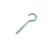 WLIHDB Gancio A Vite 10 pezzi di ganci for lampada, tenda, da soffitto, a occhiello, a vite, a tazza OLC Per Amache(C shape blue zinc,Length 50mm)