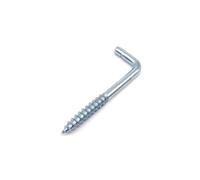 WLIHDB Gancio A Vite 10 pezzi di ganci for lampada, tenda, da soffitto, a occhiello, a vite, a tazza OLC Per Amache(L shape blue zinc,Length 60mm)
