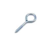 WLIHDB Gancio A Vite 10 pezzi di ganci for lampada, tenda, da soffitto, a occhiello, a vite, a tazza OLC Per Amache(O shape blue zinc,Length 55mm)
