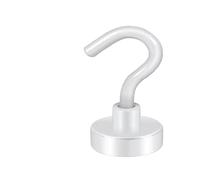 WLIHDB Gancio magnetico da 6 pezzi for garage Per La Sospensione | Gancio for cucina, garage, posto di lavoro, frigorifero, ufficio(White)