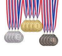 WLIHDB Medaglie Premio 12 Pezzi di medaglie Premio in Oro, Argento e Bronzo - Medaglie vincitrici for concorsi per Competizioni E Giochi
