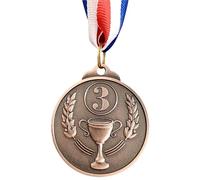 WLIHDB Medaglie Premio 5 Pezzi di premi for Giochi Calcio con medaglie d'oro, Argento e Bronzo, trofei, for Sportivi for competizioni Sportive per Competizioni E Giochi(Copper)