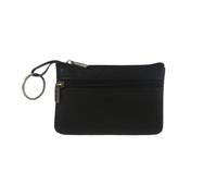 WLIHDB Portafoglio Da Uomo 1 pz Portafogli da uomo Borsa retrò sottile con cerniera attorno al portafoglio Borsa unisex solida Per Uso Esterno(Black)