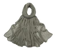 WLIHDB Sciarpa In Chiffon 2 pezzi di hijab in rayon for donna, sciarpe lunghe, scialli, turbanti, fasce for capelli, foulard Per Feste Di Matrimonio(Color7)