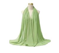 WLIHDB Sciarpa In Chiffon 2 pezzi di sciarpa hijab in chiffon da donna, lunga, tinta unita, for la testa, for le donne, sciarpe, velo, in jersey Per Feste Di Matrimonio(Color 7)