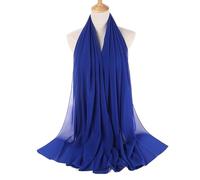 WLIHDB Sciarpa In Chiffon 2 pezzi sciarpa for la testa da donna in chiffon a bolle, semplice, hijab, scialli tinta unita, fascia for capelli, sciarpe Per Feste Di Matrimonio(Color7)