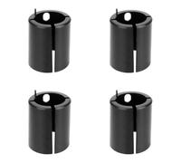 Wlinfetity 4 boccole girevoli per sedile della barca, 2-7/8", per TRAC-Lock, accessori marini, in plastica, nero, 2171001