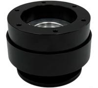 Wlinfetity Adattatore per volante a sgancio rapido per MOZA TURN Direct Drive Racing Simulator, sistema di sgancio rapido in lega di alluminio, compatto (nero)