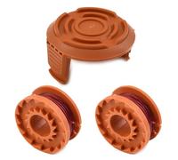 Wlinfetity Bobina e copertura per decespugliatore a batteria MacAllister MGPT18Li 18 V, testina di ricambio con filo pre-avvolto da 1,5 mm e cappuccio protettivo