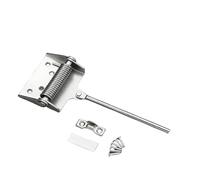 Wlinfetity Cerniera per porta a chiusura automatica, regolabile, resistente, silenziosa, a molla, per una chiusura fluida e silenziosa, realizzata in acciaio al manganese con viti di montaggio (nero)