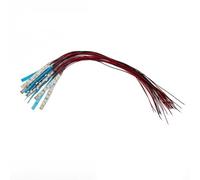 Wlinfetity Confezione da 15 strisce LED SMD bianche precablate per modellismo ferroviario e miniature, tipo 3528, 12 V-18 V AC/DC, 50 x 8 x 2,5 mm con cavo da 20 cm, luce calda