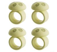 Wlinfetity Confezione da 4 cuscinetti in silicone per maniglie della porta per proteggere pareti e livelli di rumore inferiori in qualsiasi stanza (verde)