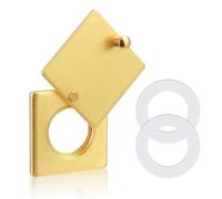 Wlinfetity Copertura per spioncino dorato per una maggiore privacy, tappo di sicurezza in lega di zinco con design girevole, adatto per porte di ingresso bagno, patio, include nastro adesivo per una