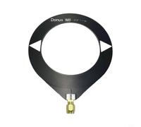 Wlinfetity Donut a banda larga 10 KHz-180 MHz con per Sma e femmina, antenna ad anello omnidirezionale con bassa impedenza per la ricezione del segnale e la tecnologia radio, design compatto (Black