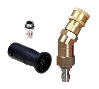 Wlinfetity Kit di connettori rapidi in rame per pulitori ad alta pressione con raccordi a gomito regolabili e ugelli a becco d'anatra da 1,3 mm/1,6 mm, per casa e giardino, attrezzature elettriche