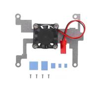 Wlinfetity Kit ventola di raffreddamento e dissipatore di calore in alluminio con staffa di montaggio per Raspberry Pi 4, 3B+, 3B, 3 Zero 2W, Zero W e Zero Modelli