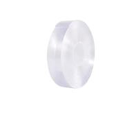 Wlinfetity Nastro adesivo bidirezionale riutilizzabile per montaggio a parete, adesivo lavabile e senza segni, compatibile con piastrelle di vetro, metallo, plastica, trasparente, 100/200/500 cm