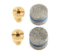 Wlinfetity Per Spruzzatore di Bolle di Neve 1.1mm Nucleo Spray In Ottone e Kit Schermo in Schiuma Multistrato per Rondella ad Alta Pressione Accessori Rete in schiuma a tre