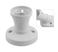 Wlinfetity Portalampada E27, in plastica, attacco E27, adattatore per lampada da soffitto, lampada da parete, ventilatore, 220-250 V, 4 A, colore bianco, struttura robusta, facile installazione, per