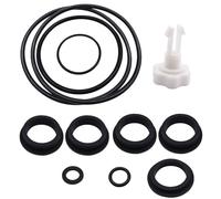 Wlinfetity Ricambio O-per anello e valvola aria set per pompe filtro a sabbia Intex, compatibile 25013, include guarnizioni a L e serbatoio, nero