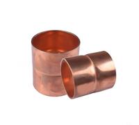 Wlinfetity Set di connettori per tubi in rame per camion condizionatore d'aria, 20 pezzi giunti dritti 6,35 mm, spessore parete 0,8 mm, per camper per furgoni auto d'epoca condizionata riparazione