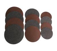 Wlinfetity Sottobicchiere reversibile in feltro double face per protezione, confezione da 12 pezzi, dimensioni 15,2 cm, 20,3 cm, 25,4 cm, uso interno ed esterno