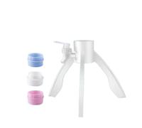 Wlinfetity Supporto per distributore d'acqua con rubinetto per bottiglie da 5 l, supporto per acqua potabile con 3 adattatori per 4-6,5 l, supporto portatile per rubinetto per ufficio, campeggio