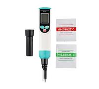 Wlinfetity Tester digitale per pH con sonda di temperatura per alimenti e terreno, impermeabile, per calibrazione automatica, materiale ABS, compatibile con pasta madre, alimenti fermentati