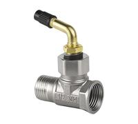 Wlinfetity Valvola deviatore dell'acqua a 3 vie in acciaio inossidabile da 1/2 pollice con raccordi maschio femmina da 1/2" per braccio doccia bidet e connessione valvola angolare, facile